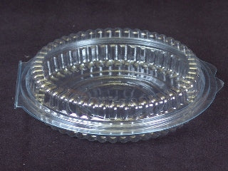PVC Cake Box Container 003-RD18 19cm*5.5cm (5 Pcs Pack)