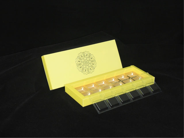12 Cavity (6x2) Pastel Box With Cavity & lIdOnly -10 PCS PACK