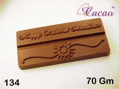 Cacao Pvc Rakshabandhan Bar Chocolate Mould 134