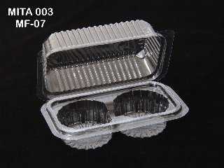 PVC CUP CAKE BOX 2PCS BOX-10 PCS