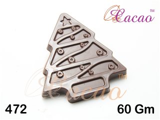 Cacao Pvc Christmas Tree Chocolate Mould 472