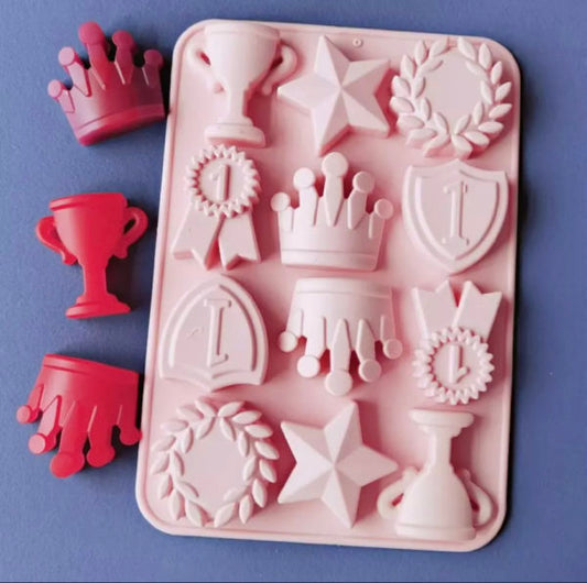Silicon 12 in 1 Medal Mould