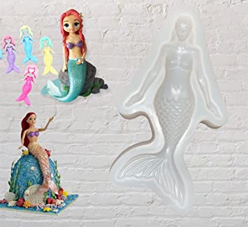 Silicon Mermaid Lady Mould