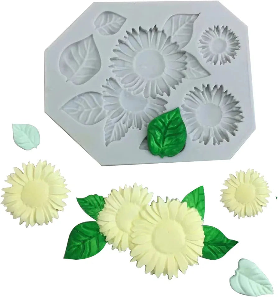 SILICON FONDANT SUNFLOWER MOULD #72