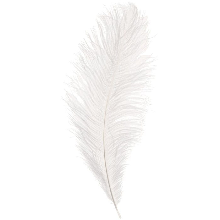 Feather Topper Ostrich -White
