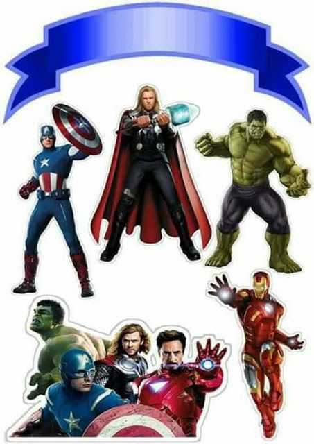Avenger Heavy Quality Theme Statue Toppers set 4pcs