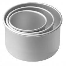 Cake Tin Mould Set 4-5-6- 4'' Height