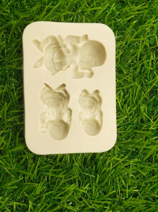 Silicon 3 Cavity Baby Mould