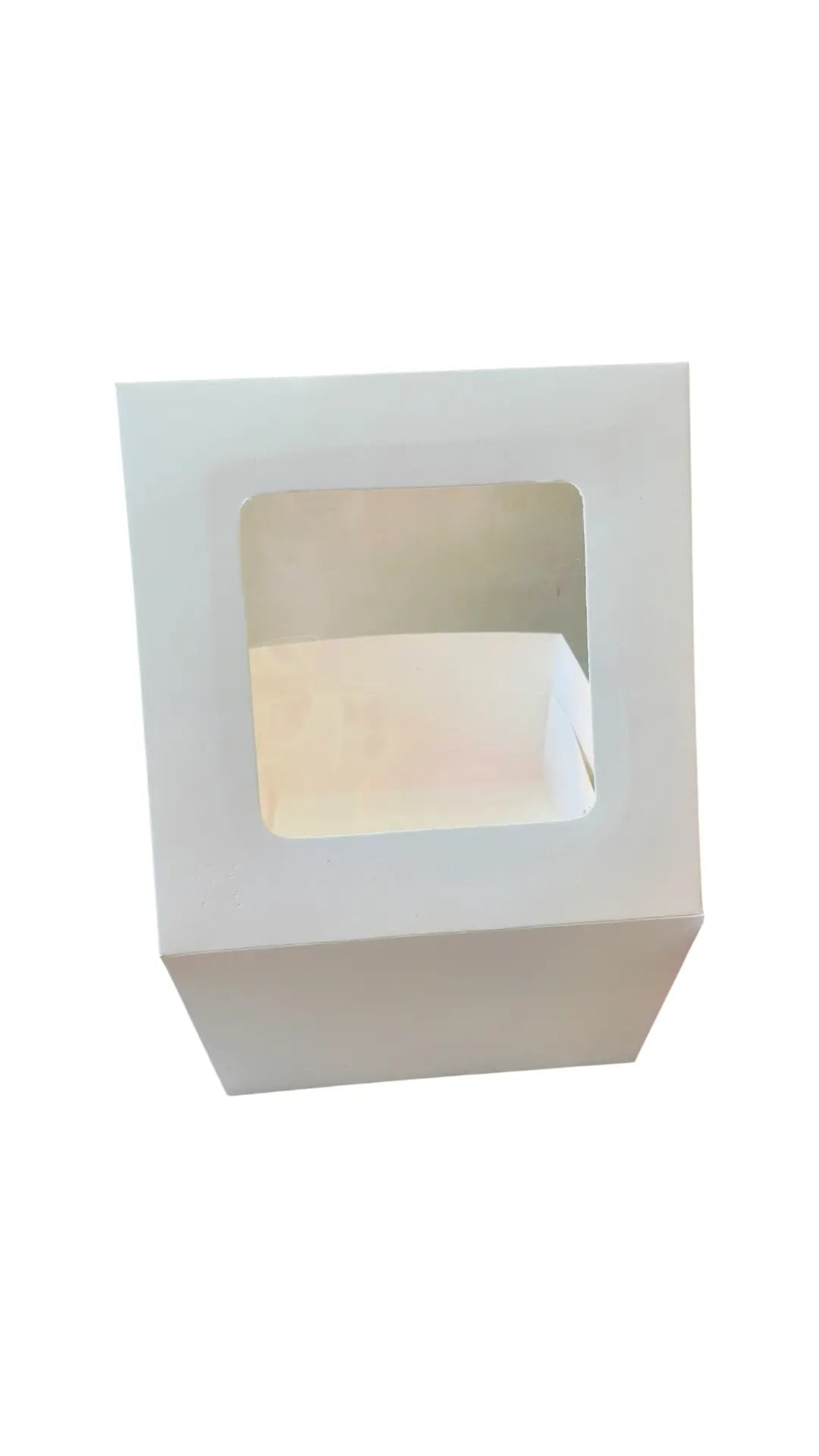 Cake Box 8*8*5 - White Top Window Box-10 PC's Pack