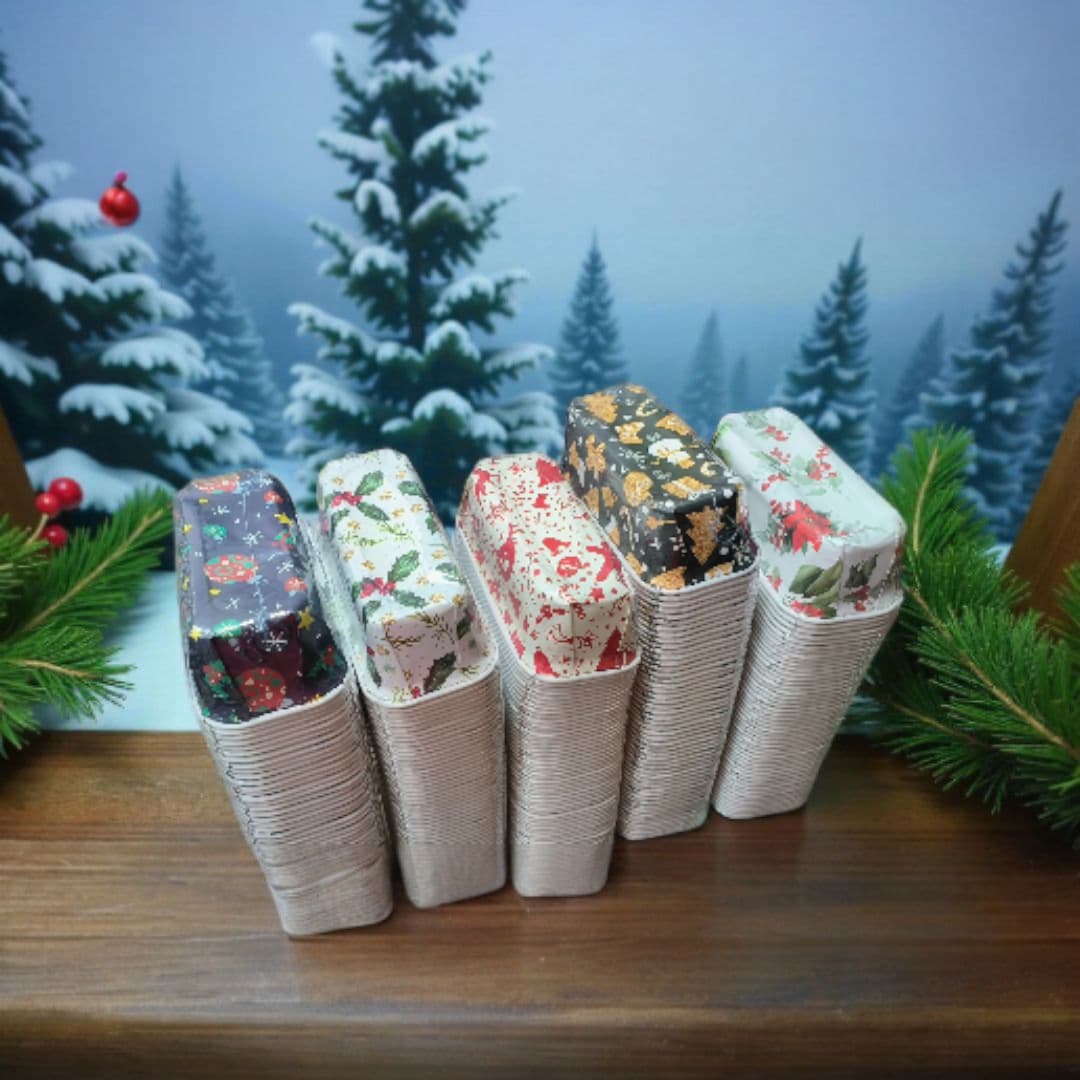 Christmas Print |Bake n Serve Plumppy Mold| 25 PC's pack | With Lid