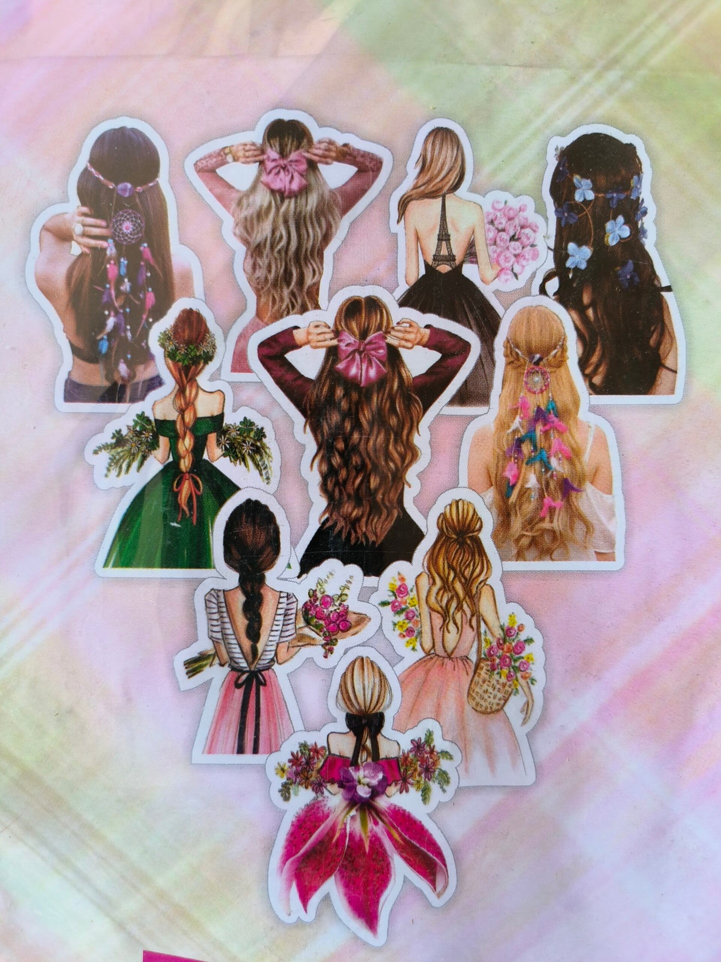 Back Girls Theme Toppers 10pcs