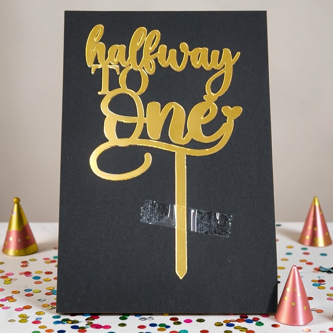 1/2 Birthday Toppers #2