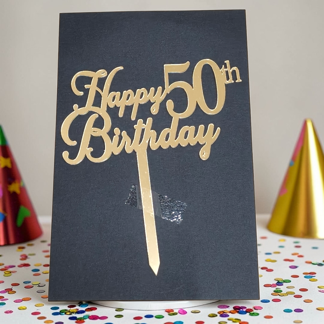 50th Birthday 5" Toppers #1