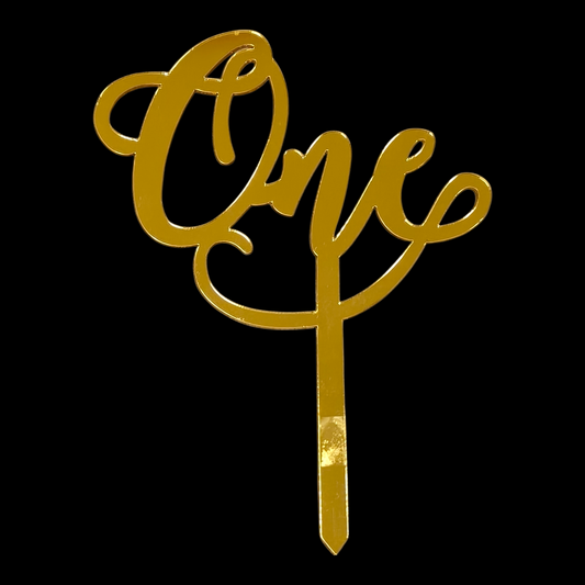 Acrylic Cake Topper One #11