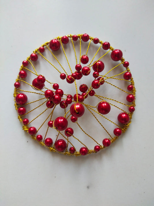 Cake Crown Maroon pearl