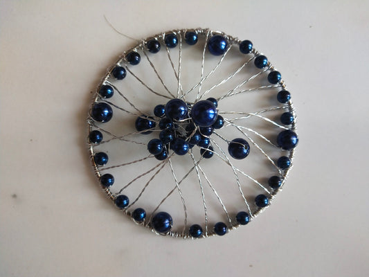 Cake Crown Blue Pearl
