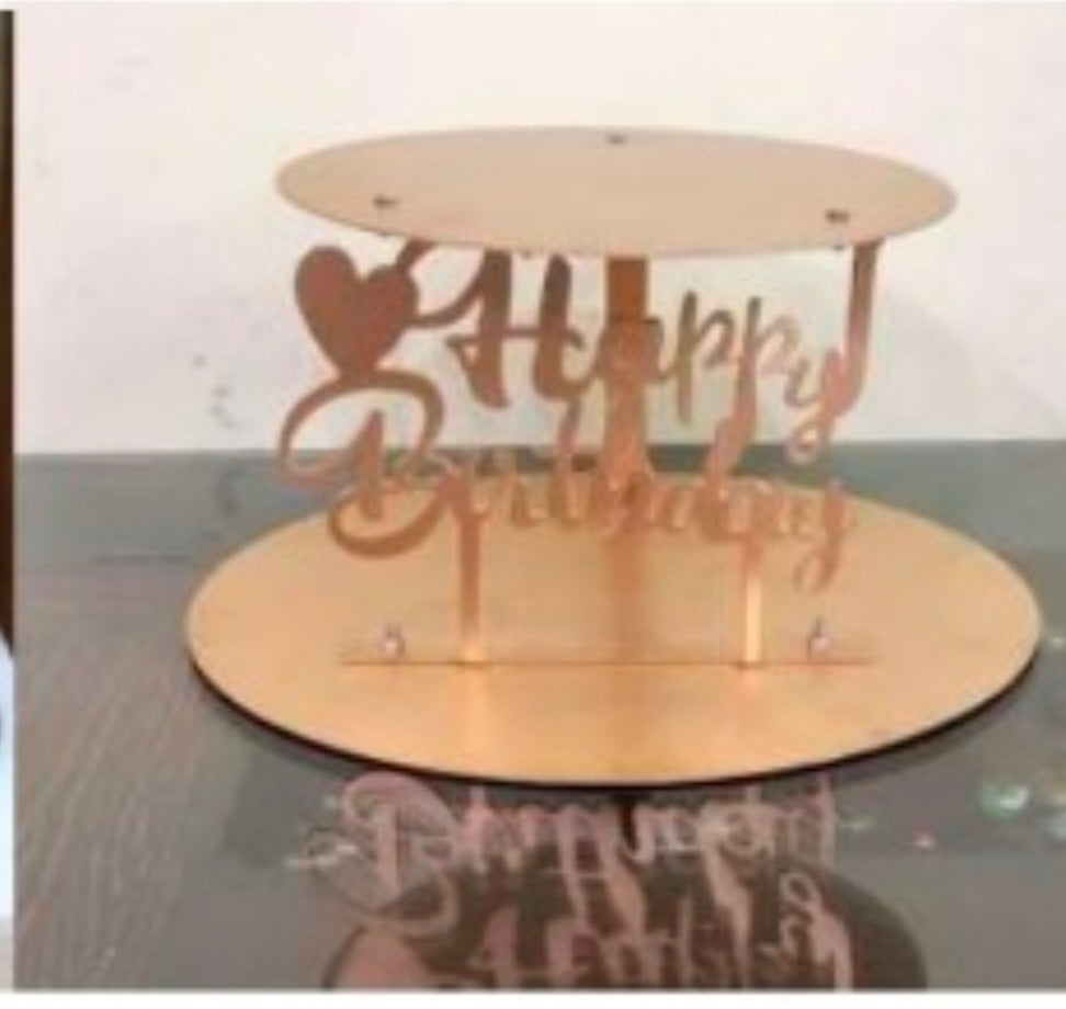 Cake space Happy Birthday Stand