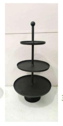 Cake Stand 3 Tier Black