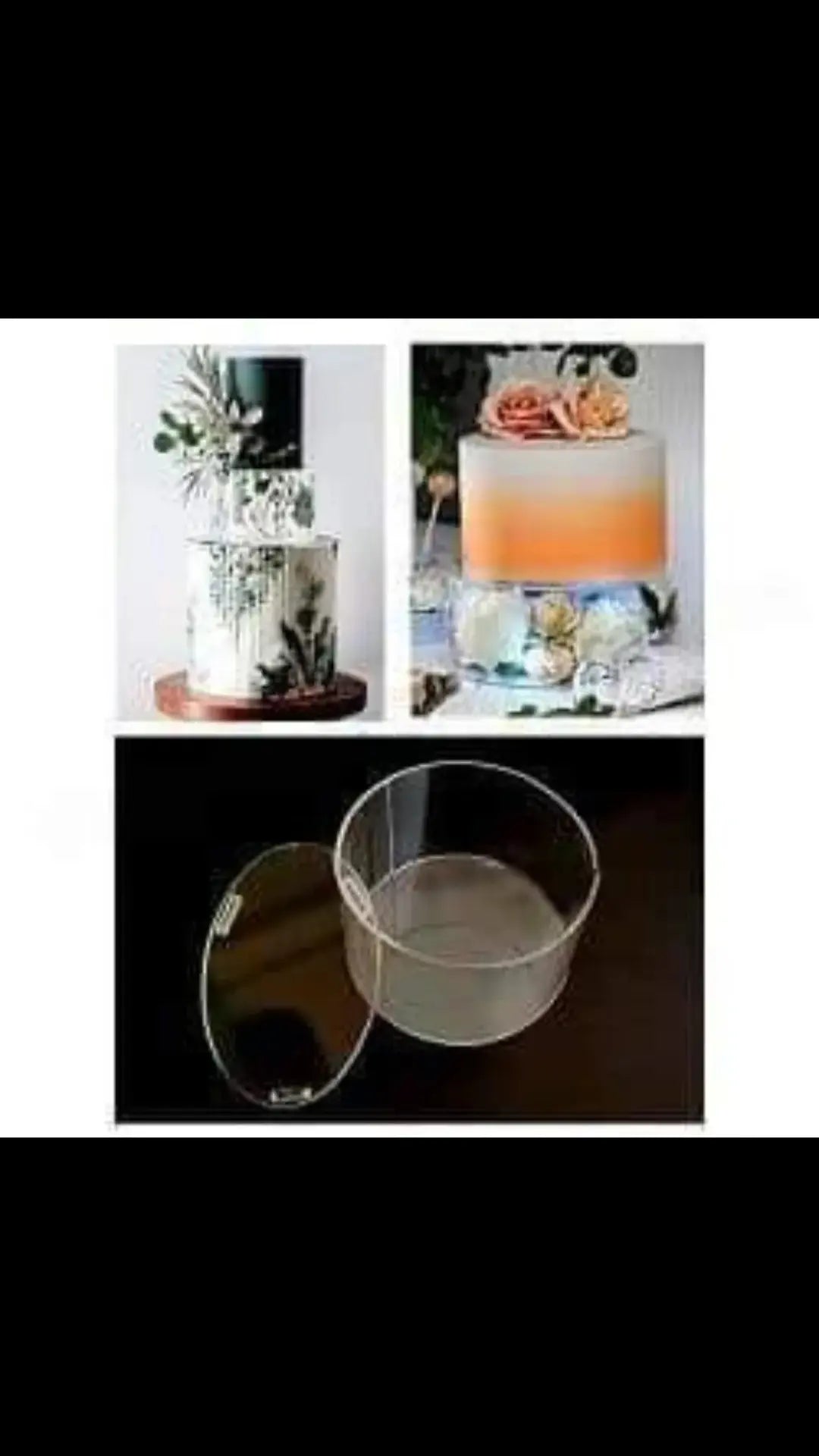 Acrylic Cake Spacer Round Stand 6*4