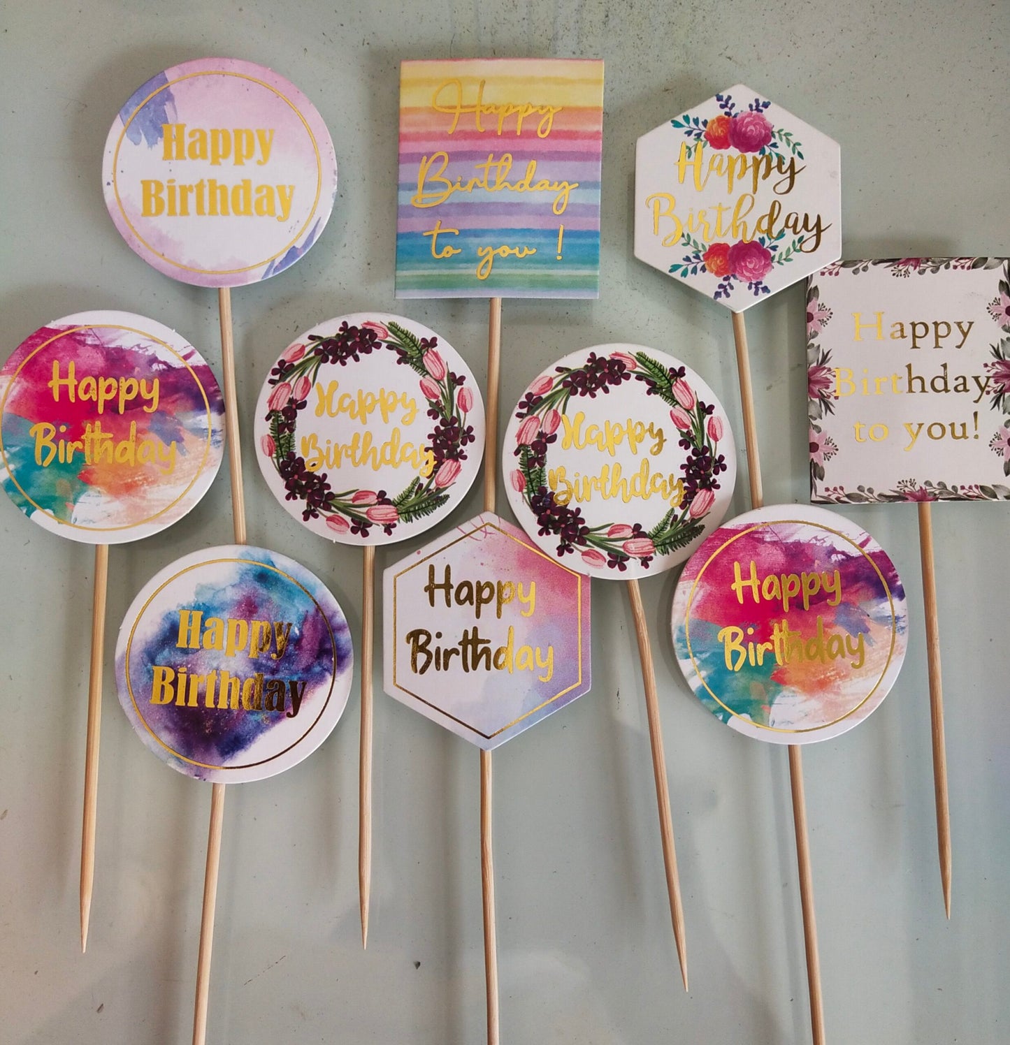 HAPPY BIRTHDAY TAG 10PCS PACK