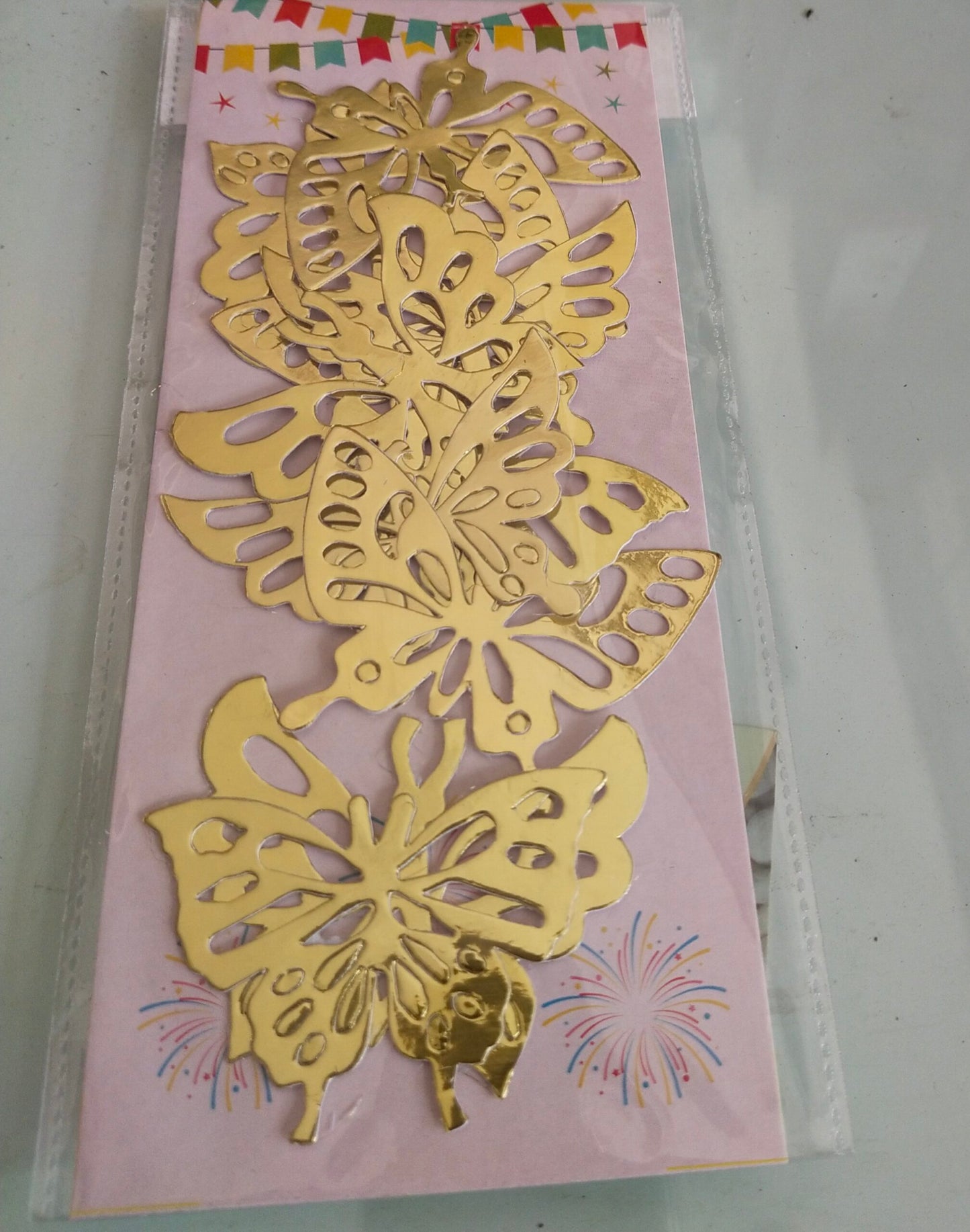 BUTTERFLY GOLD TOPPER 10 PCS PACK