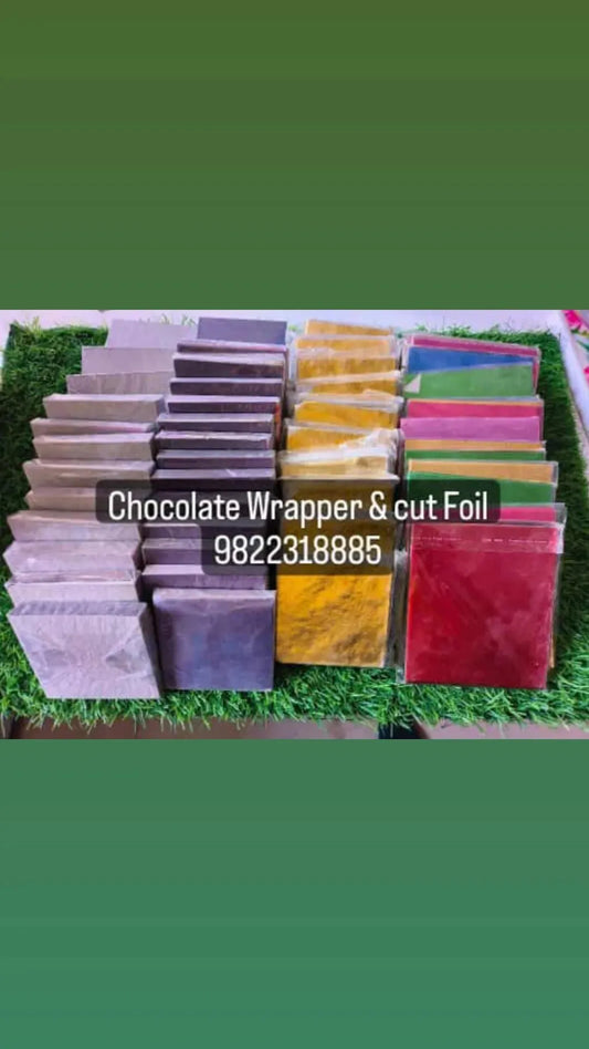 CHOCOLATE CUT FOIL WRAPPER SIZE 9*9 CM