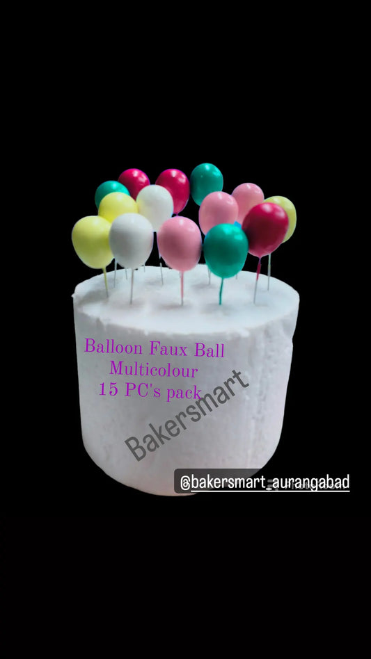 FAUX BALOON TOPPER 15PCS PACK MULTICOLOR