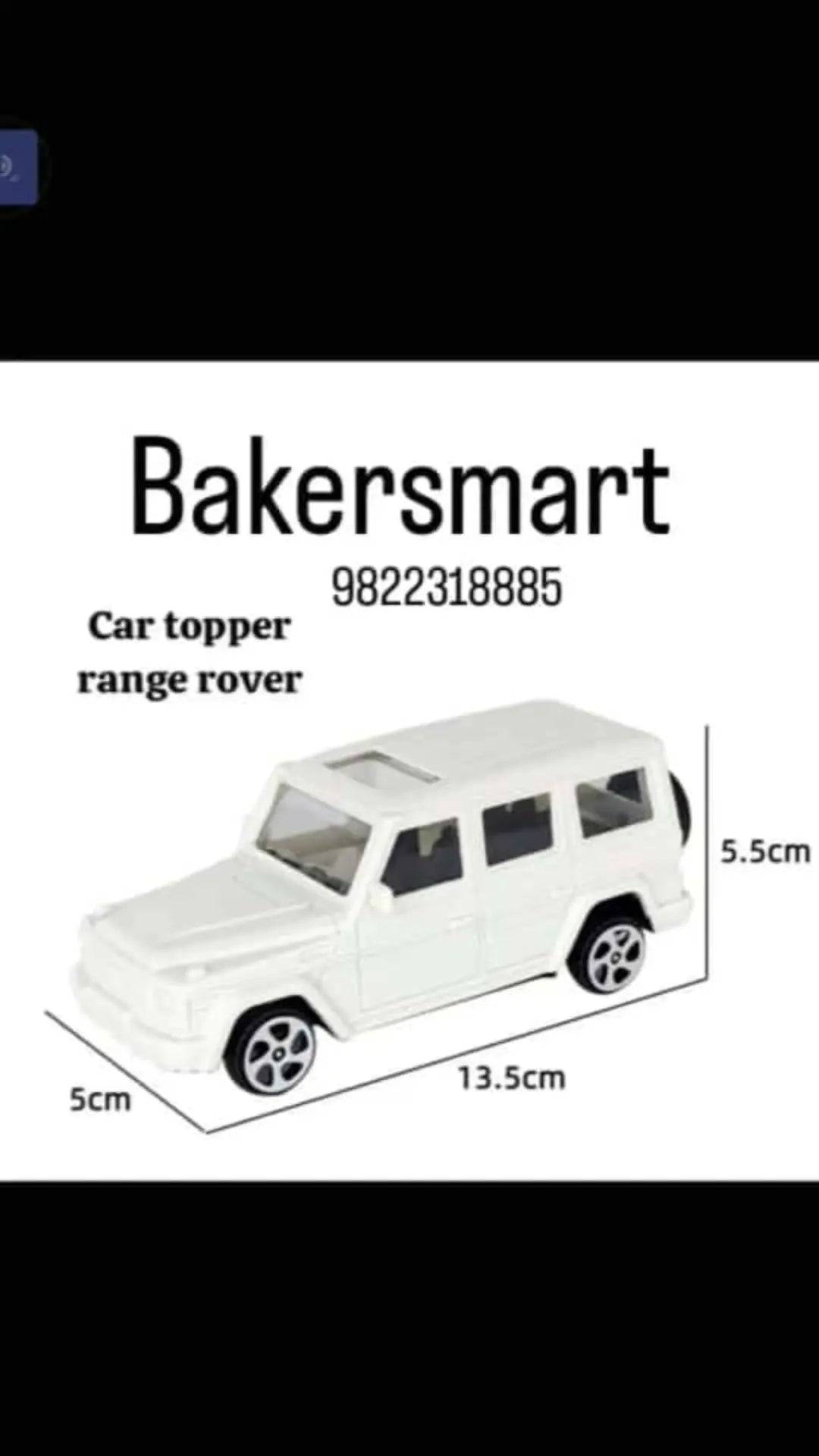 Cake Topper Thar White