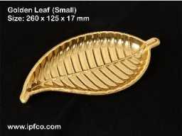 D-23 Metalised plastic Leaf Small small-10 Pcs Pack