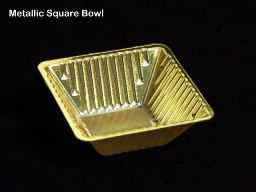 Metallic Square Bowl small