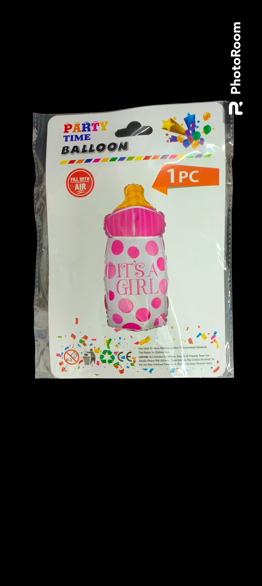 BABY SHOWER FOIL BALLOON SET BOTTLE