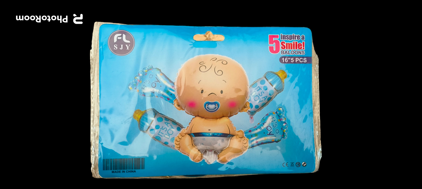 BABY SHOWER FOIL BALLOON SET BOY