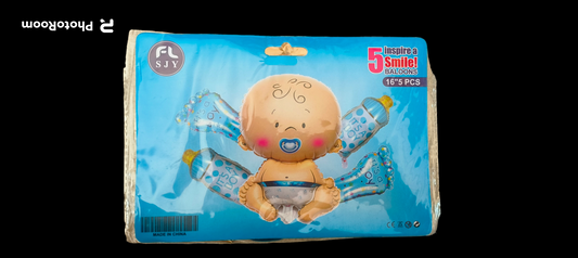BABY SHOWER FOIL BALLOON SET  BOY
