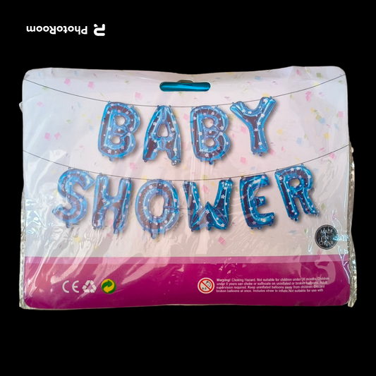 BABY SHOWER FOIL BALLOON SET BLUE
