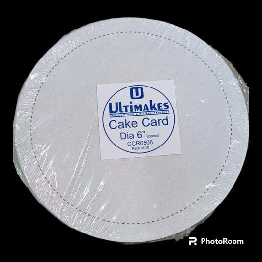 cake card 6'' size pack of 10 pcs