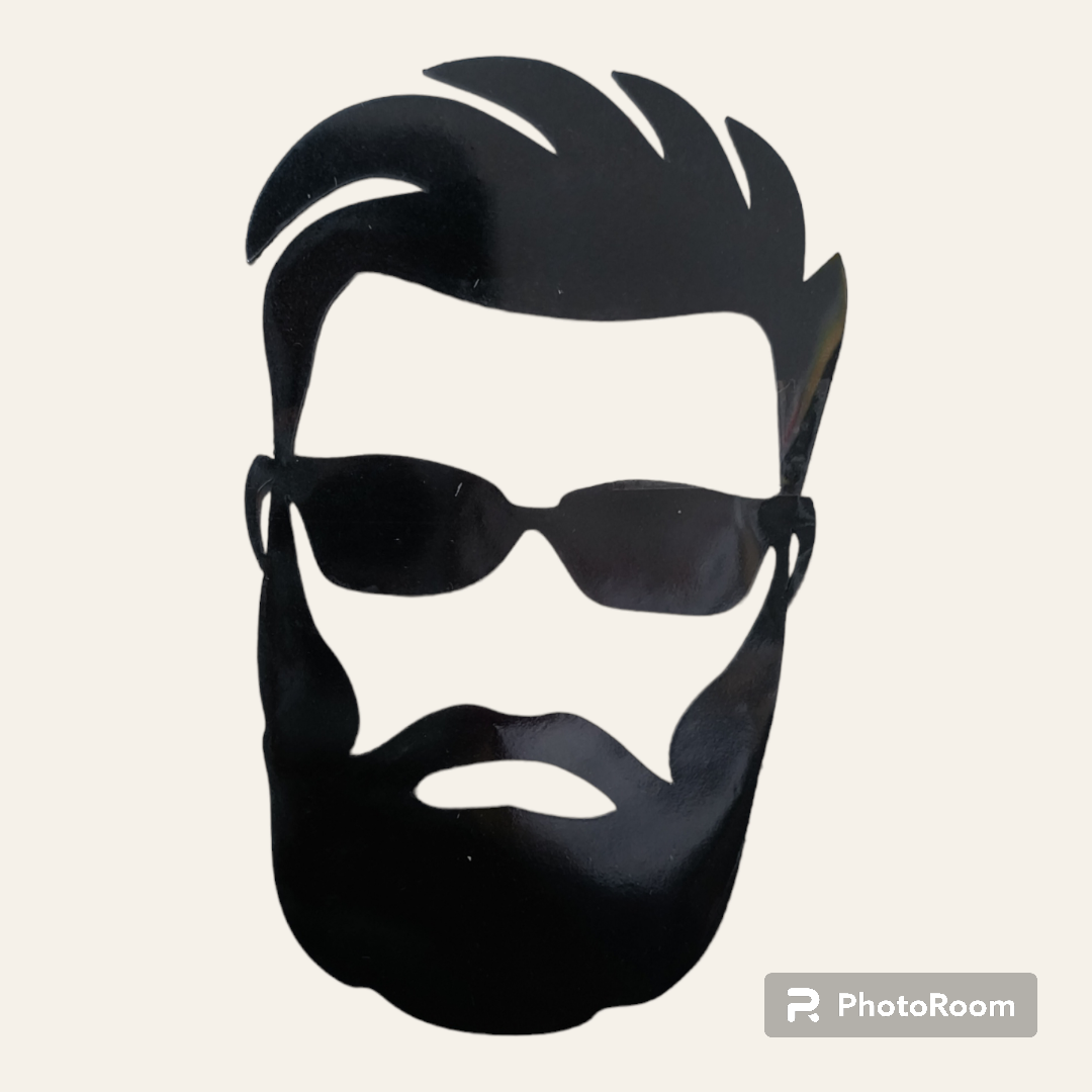 ACRYLIC MAN FACE CUT TOPPER