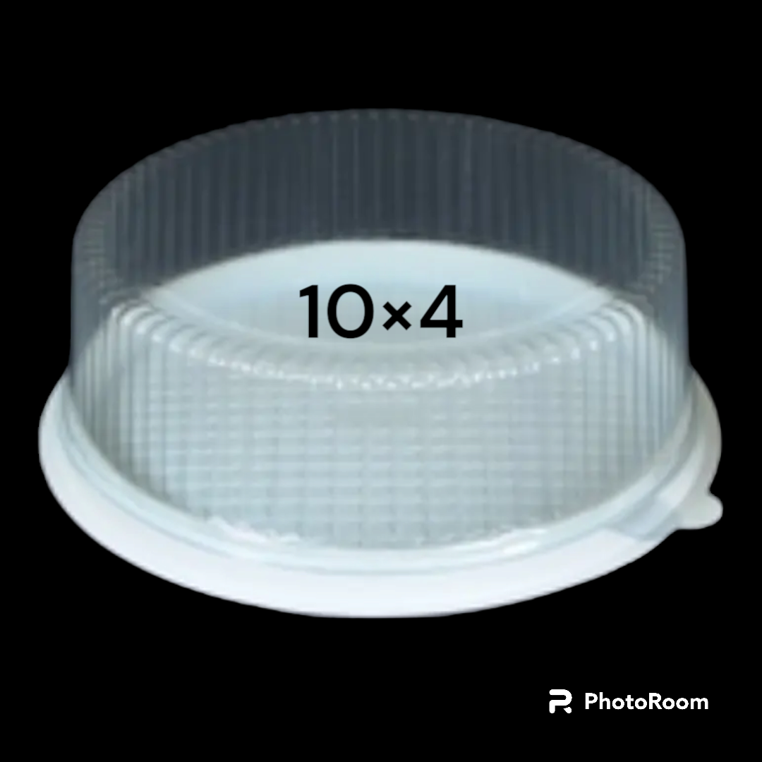 PVC CAKE CONTAINER 10*4