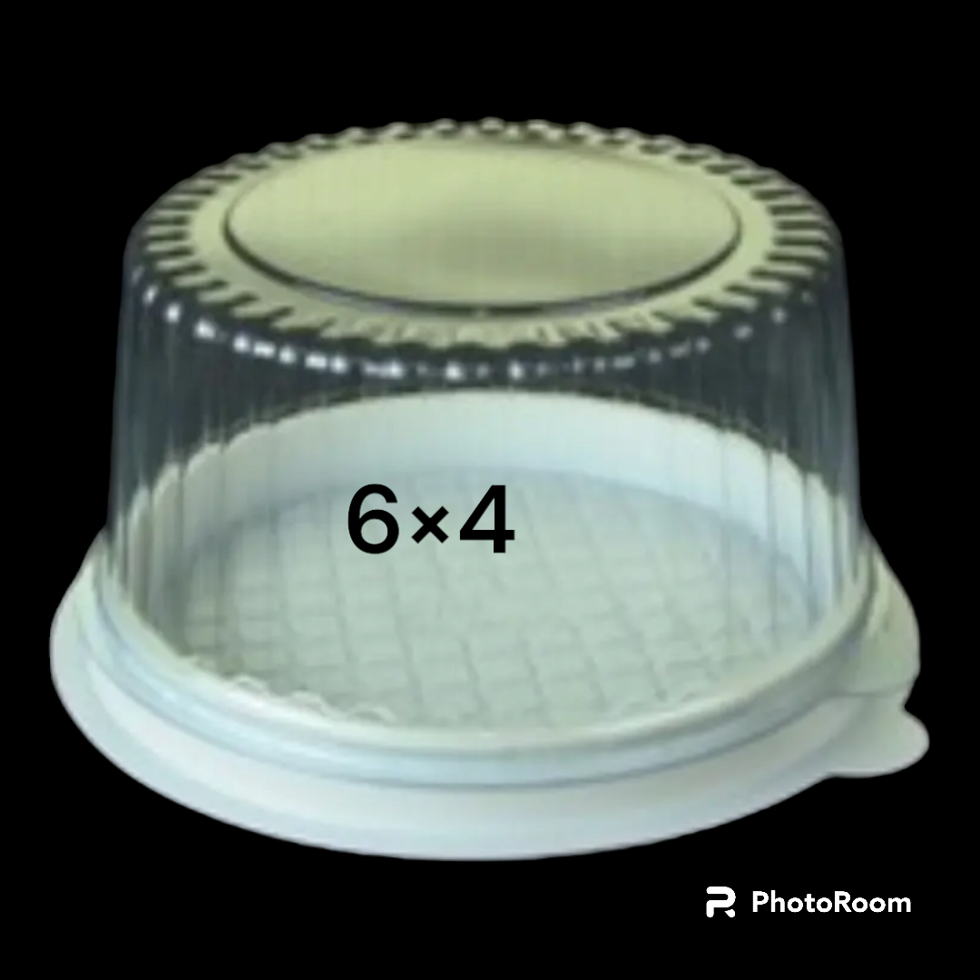 PVC CAKE CONTAINER 6*4