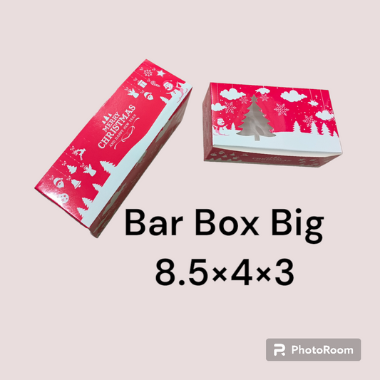 CHRISTMAS PLUM CAKE BOX LARGE RED 11.5*5*3 10 PCS PACK
