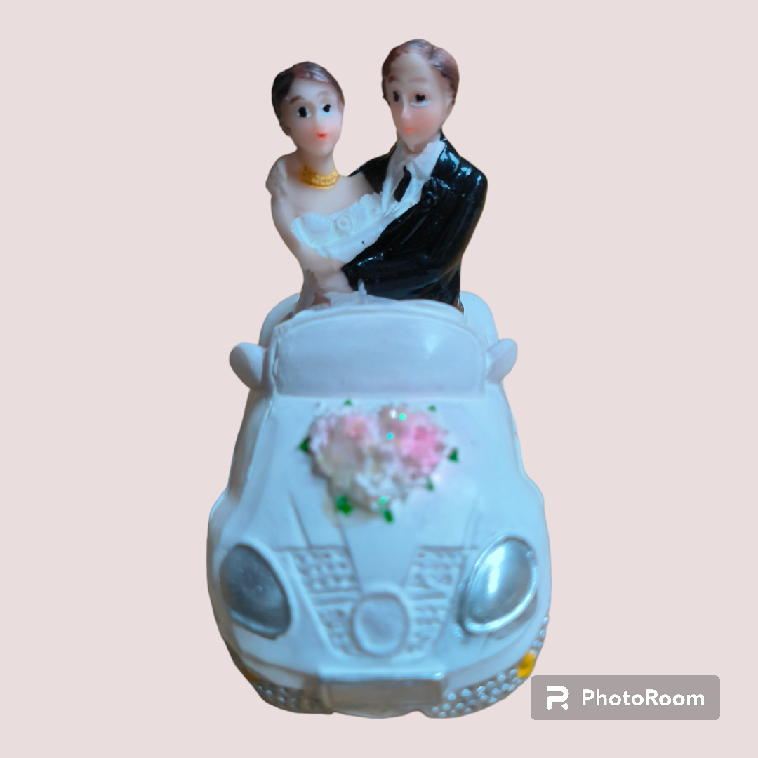 WEDDING COUPLE TOPPER CAR 07