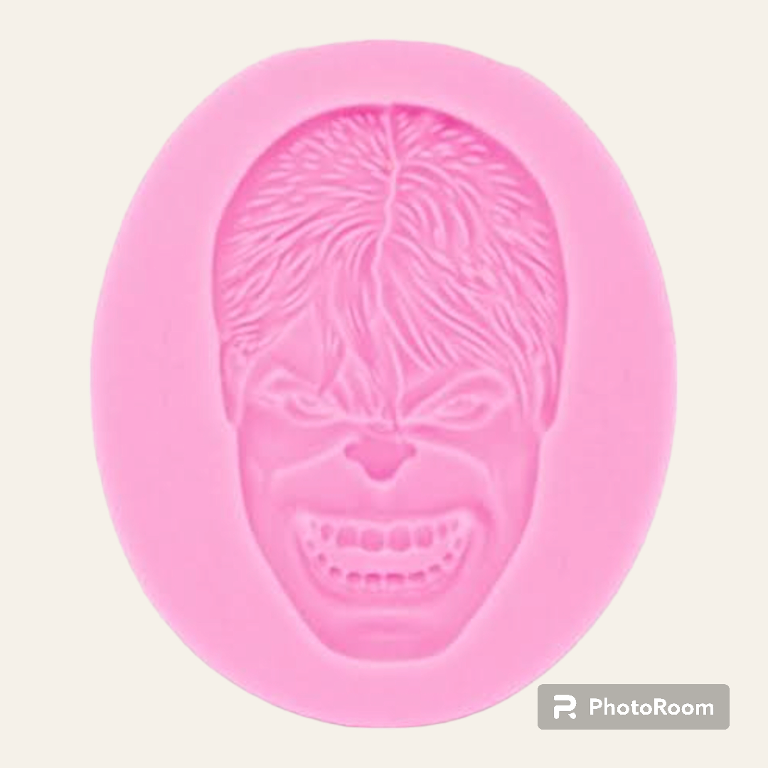 SILICON HULK FACE FONDANT MOULD