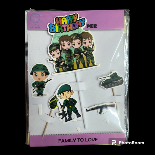 PAPER THEME TOPPER SOLDIER