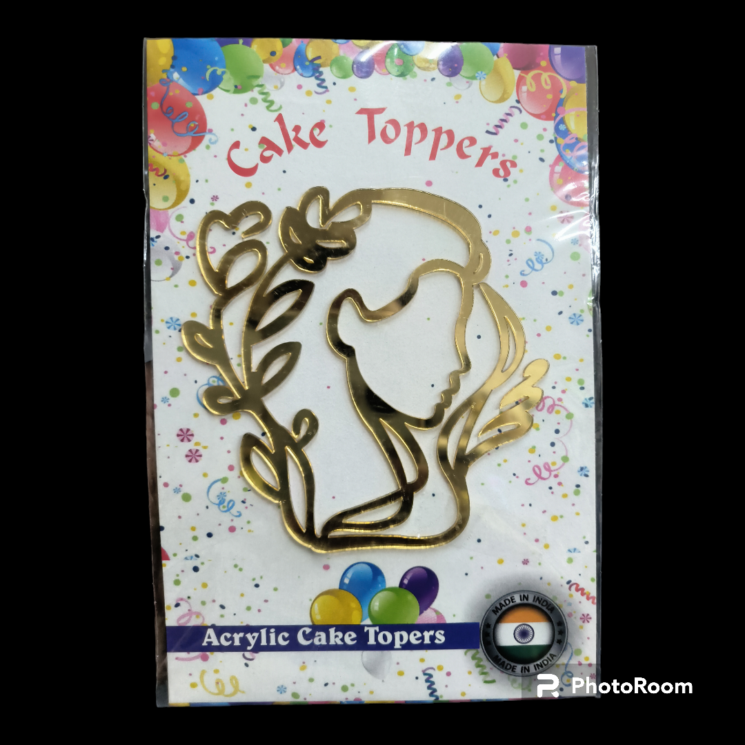 ACRYLIC TOPPER LADY FACE #4