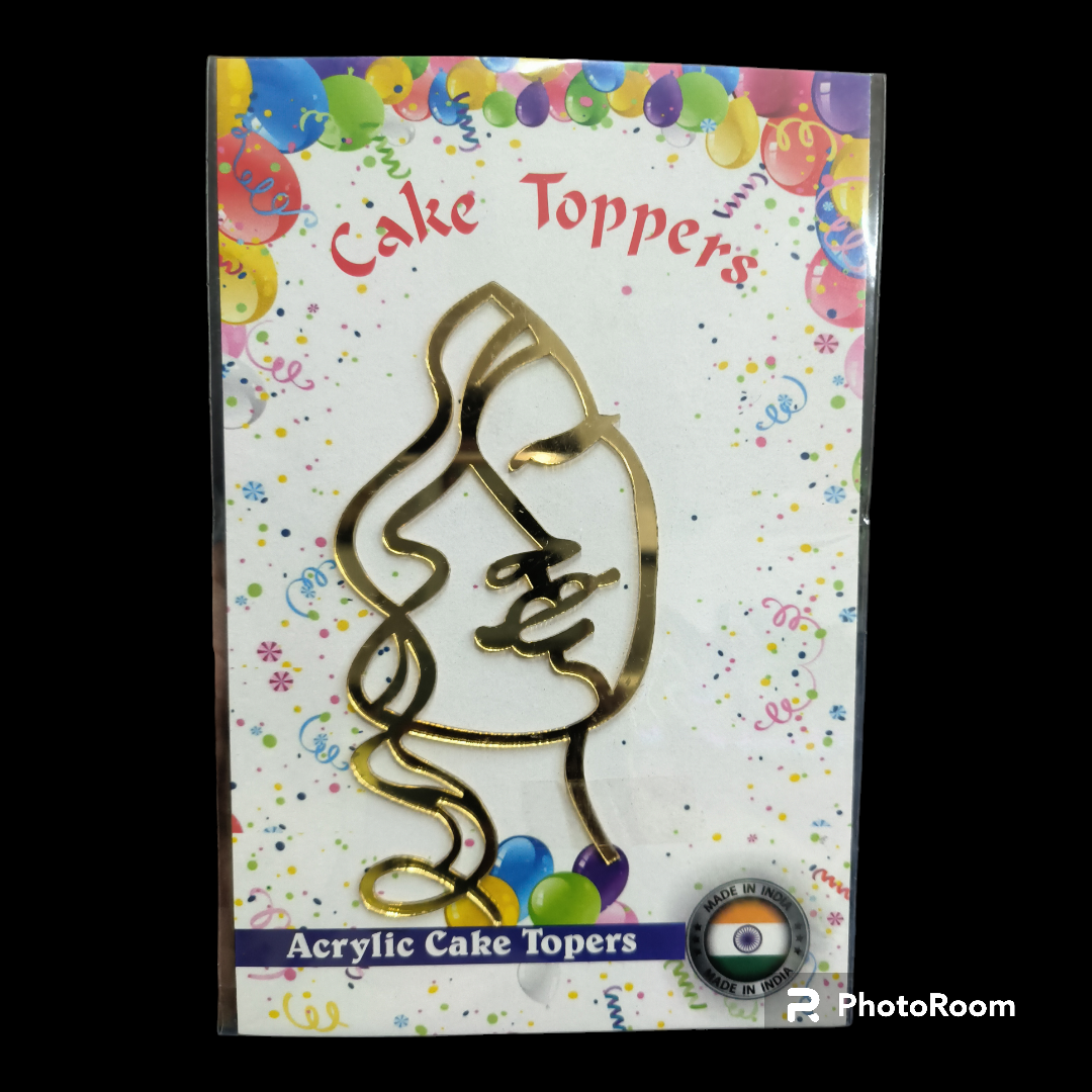Lady Face Cut Out Topper#2
