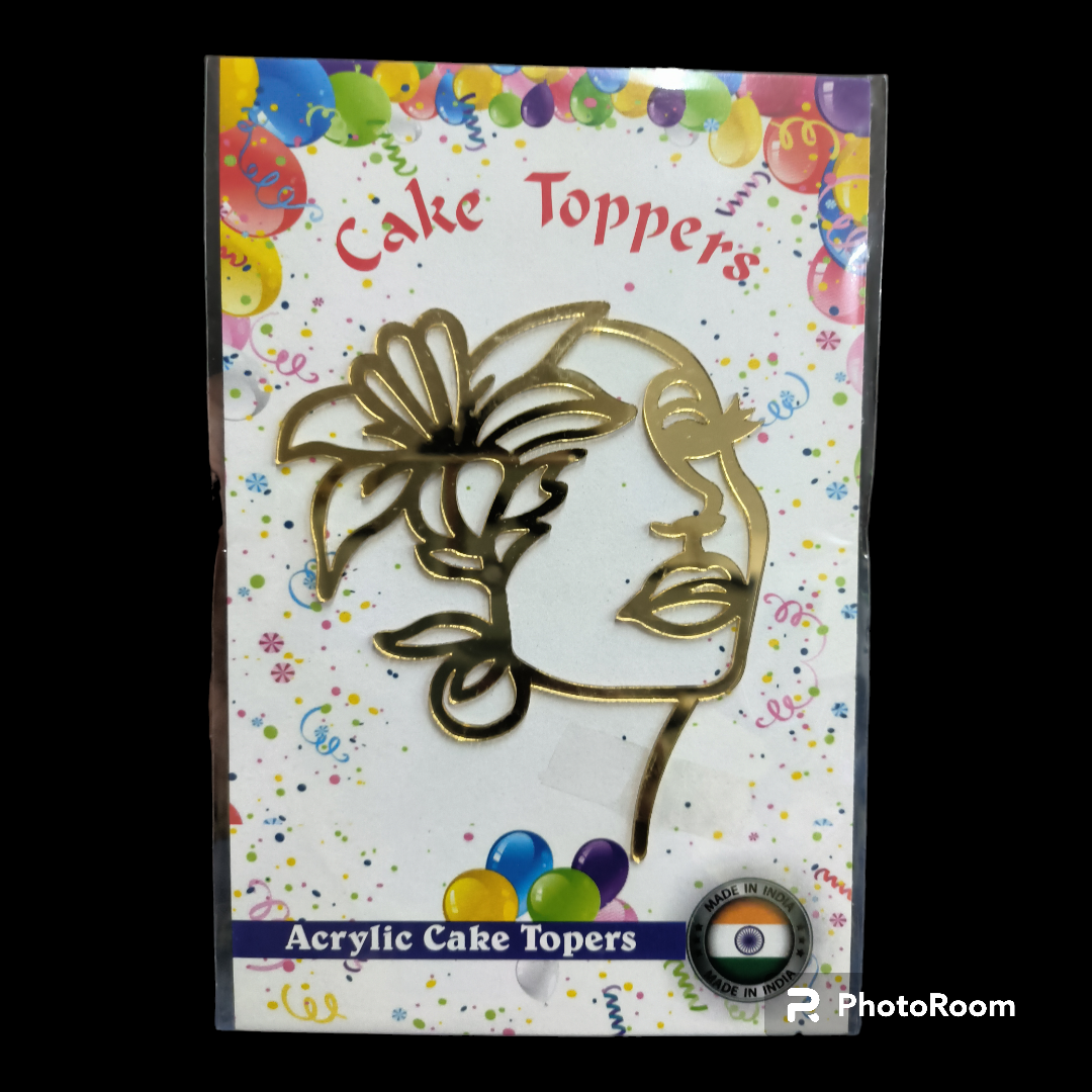 Lady Face Cut Out Topper#1