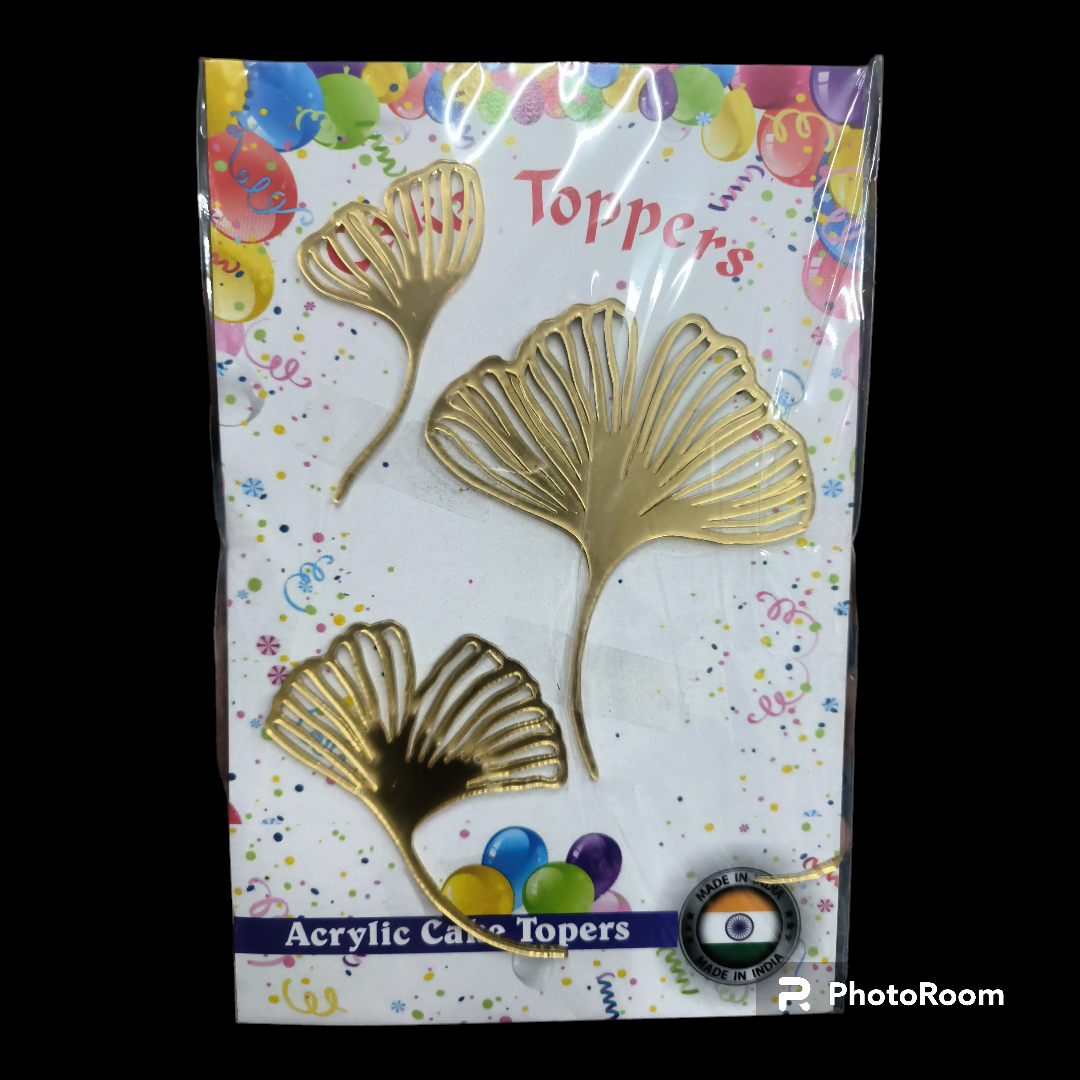 ACRYLIC TOPPER GINKGO 3 PCS