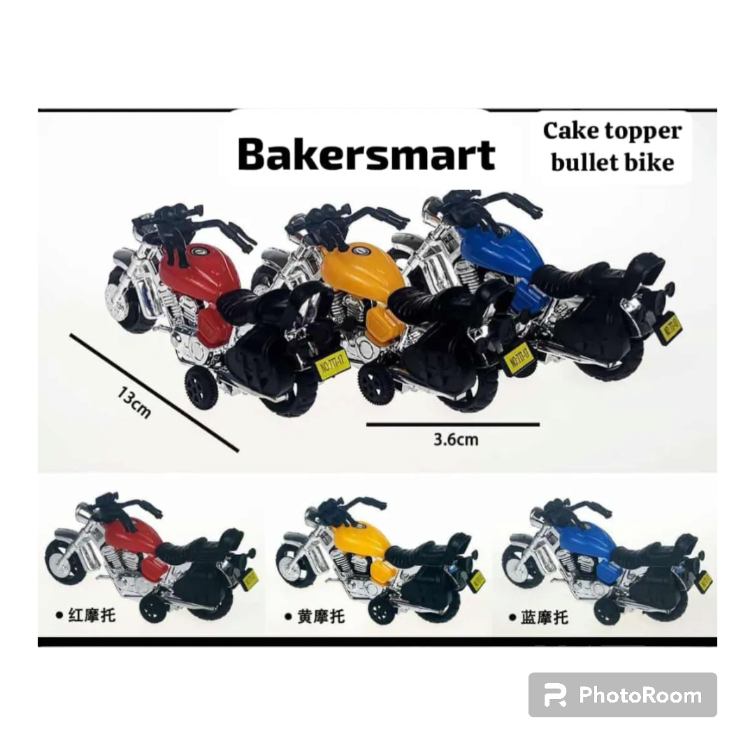 Cake Topper Toys Bike Random Colour