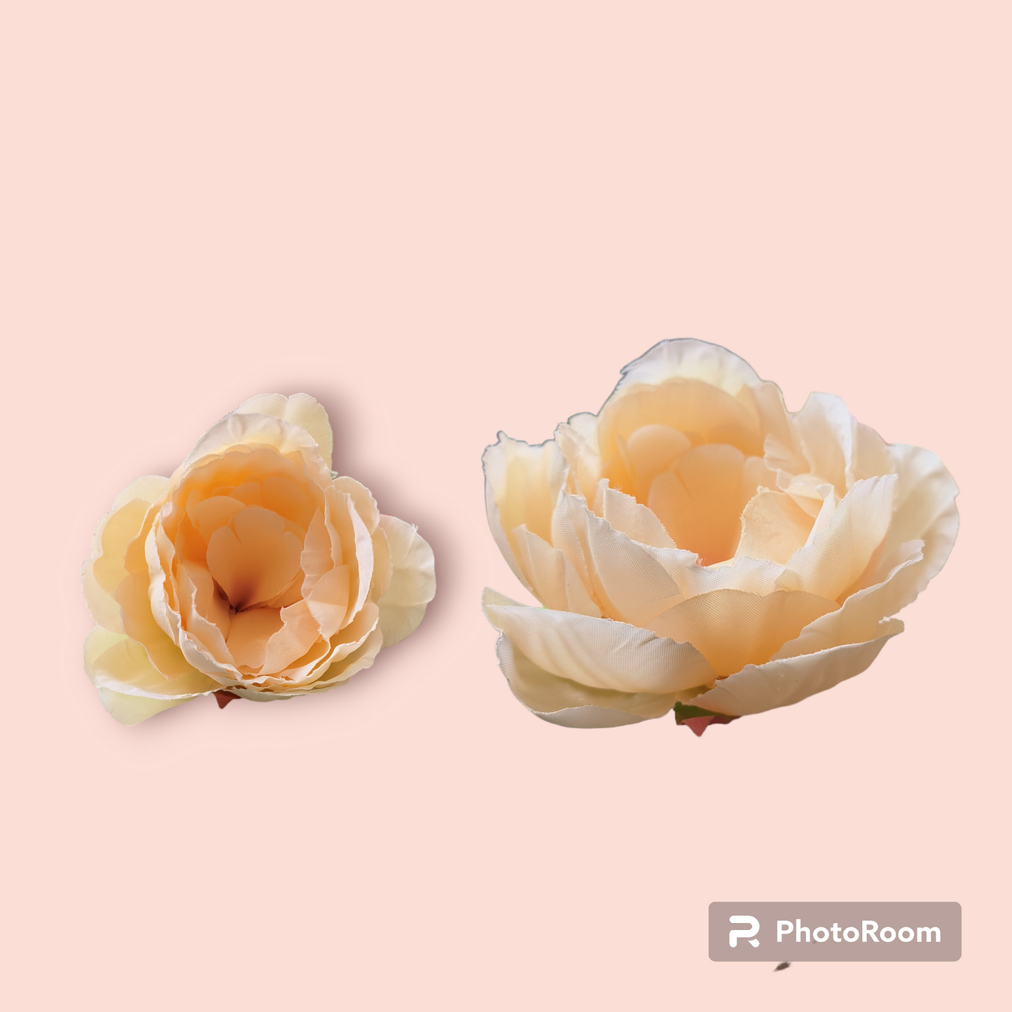 BIG CREAM PEONY CLOTH FLOWER 10CM