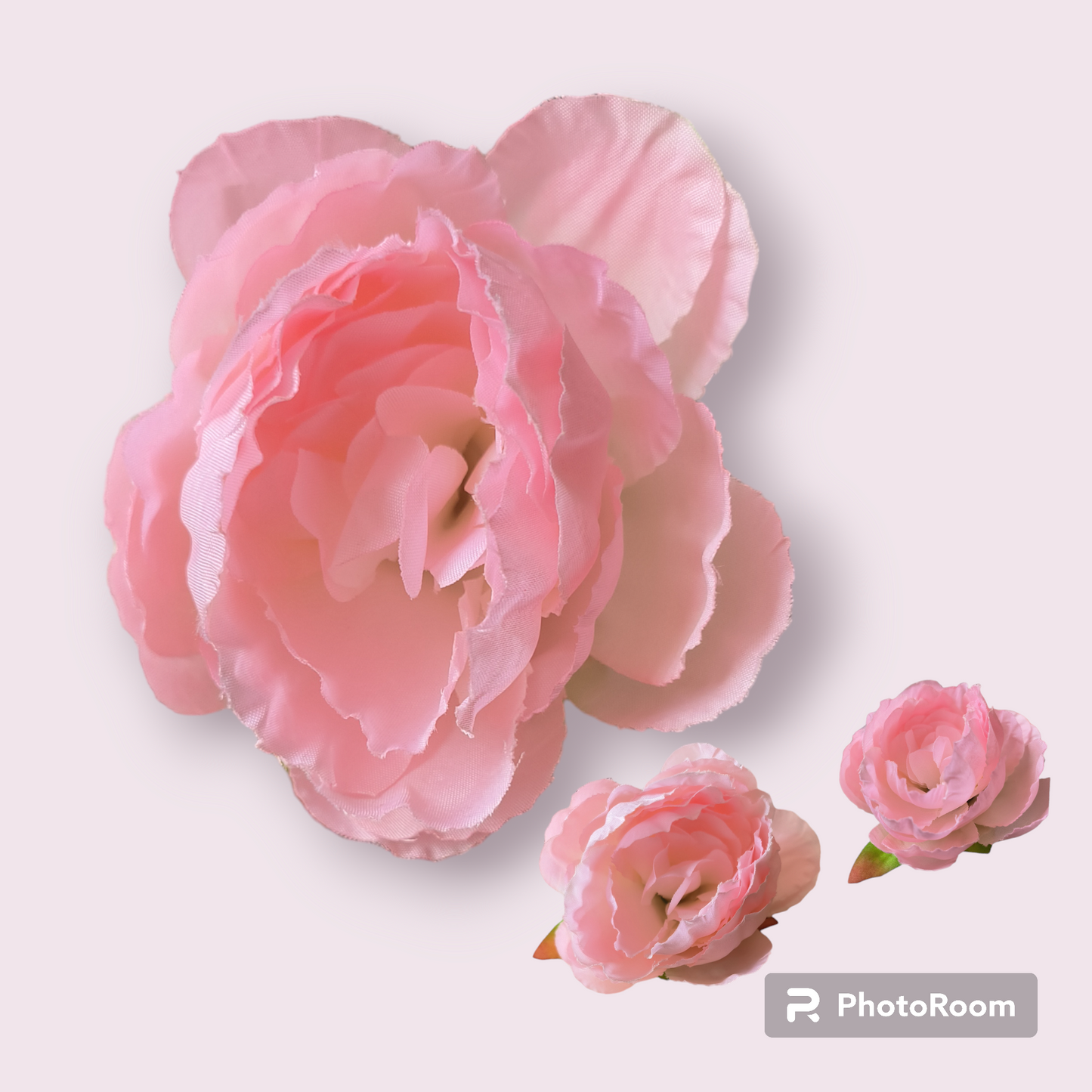 BIG PINK PEONY CLOTH FLOWER 10CM