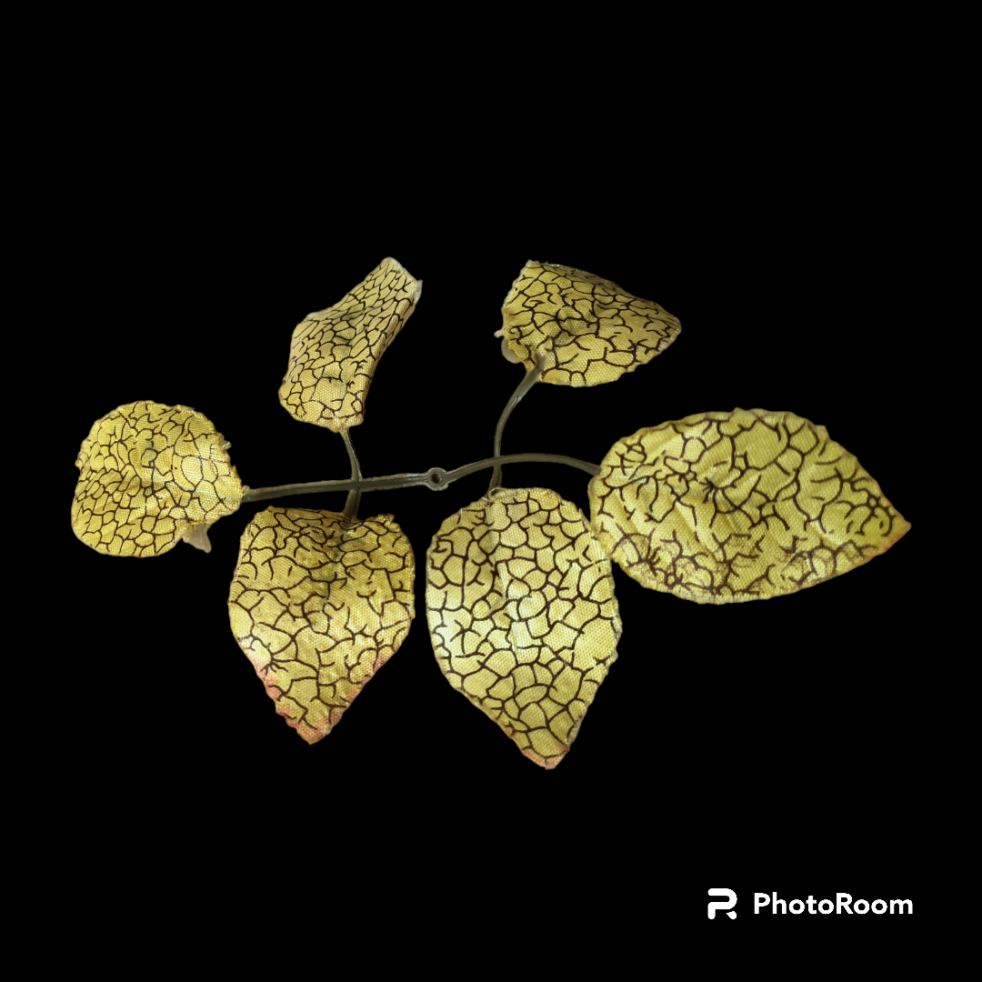 3PCS GOLDEN CLOTH LEAF BIG 10 PCS PACK
